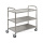 Three Layers Square Tube Stainless Steel Dining Cart